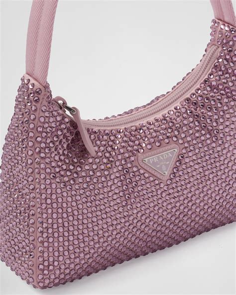 prada crystal bag pink|prada crystal re edition.